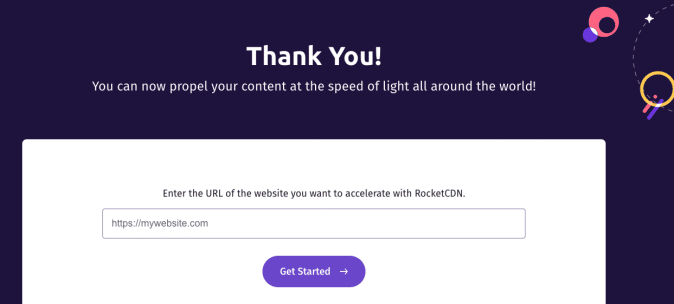 Connecting the website to RocketCDN